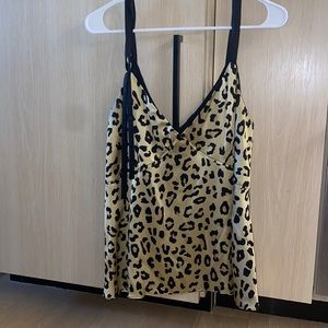 Silk Leopard Cinq a sept top
